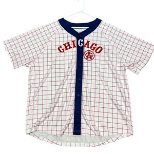 Chicago White Sox American Giants Baseball Jersey Shirt Men's XL Red Blue EUC